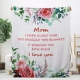 thumbnail image 1 of Gifts for Mom Blanket, Soft Flannel Throw Blanket Gifts for Mom from Daughter, Best Mom Birthday Blanket 60" x 50" Pink, 1 of 5