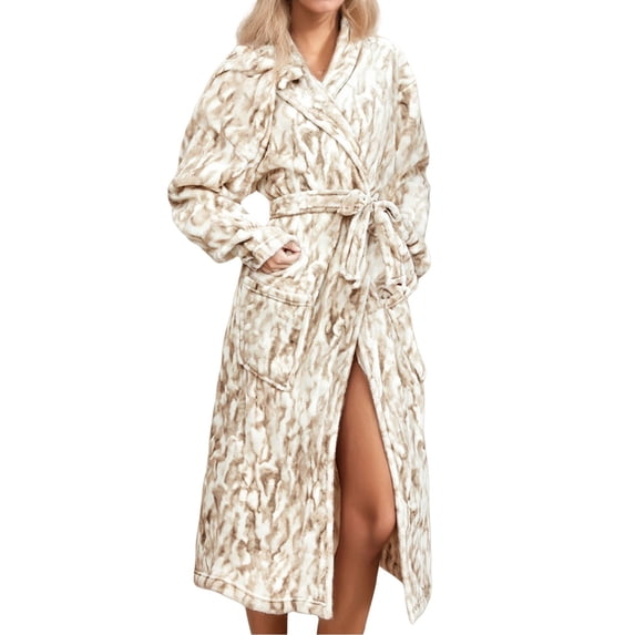 Gifts for Mom Cotton Robes for Women Fuzzy Women's Nightgowns & Sleepshirts Oversize Cute Women's Sleepwear House Womens Robe White