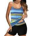thumbnail image 1 of Gifts for Mom EGNMCR Womens Swimsuits Fashion Conservative Summer Strappy Casual Printed Tankini Bathing Suits Swimwear Beachwear Two Piece Set, 1 of 9