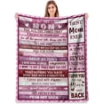 thumbnail image 1 of Gifts for Mom, Gifts Blanket for Mother''s Day from Daughters Son, Mom Birthday, Best Mom Ever Gifts Throw Blankets 60X50 Inch, 1 of 6