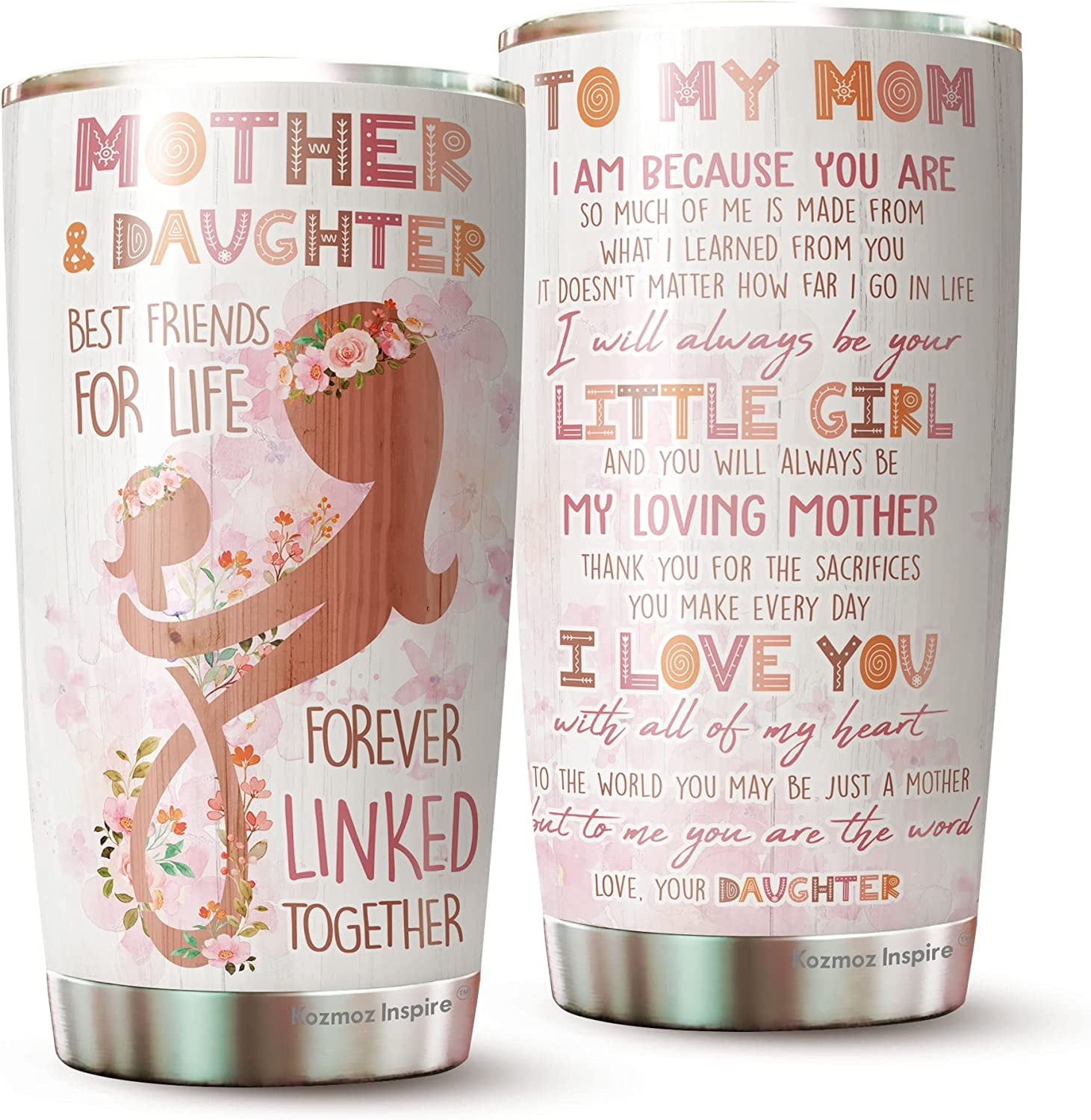 Custom Personalized Mom Tumbler - Mother's Day Gift Idea - Like Mother