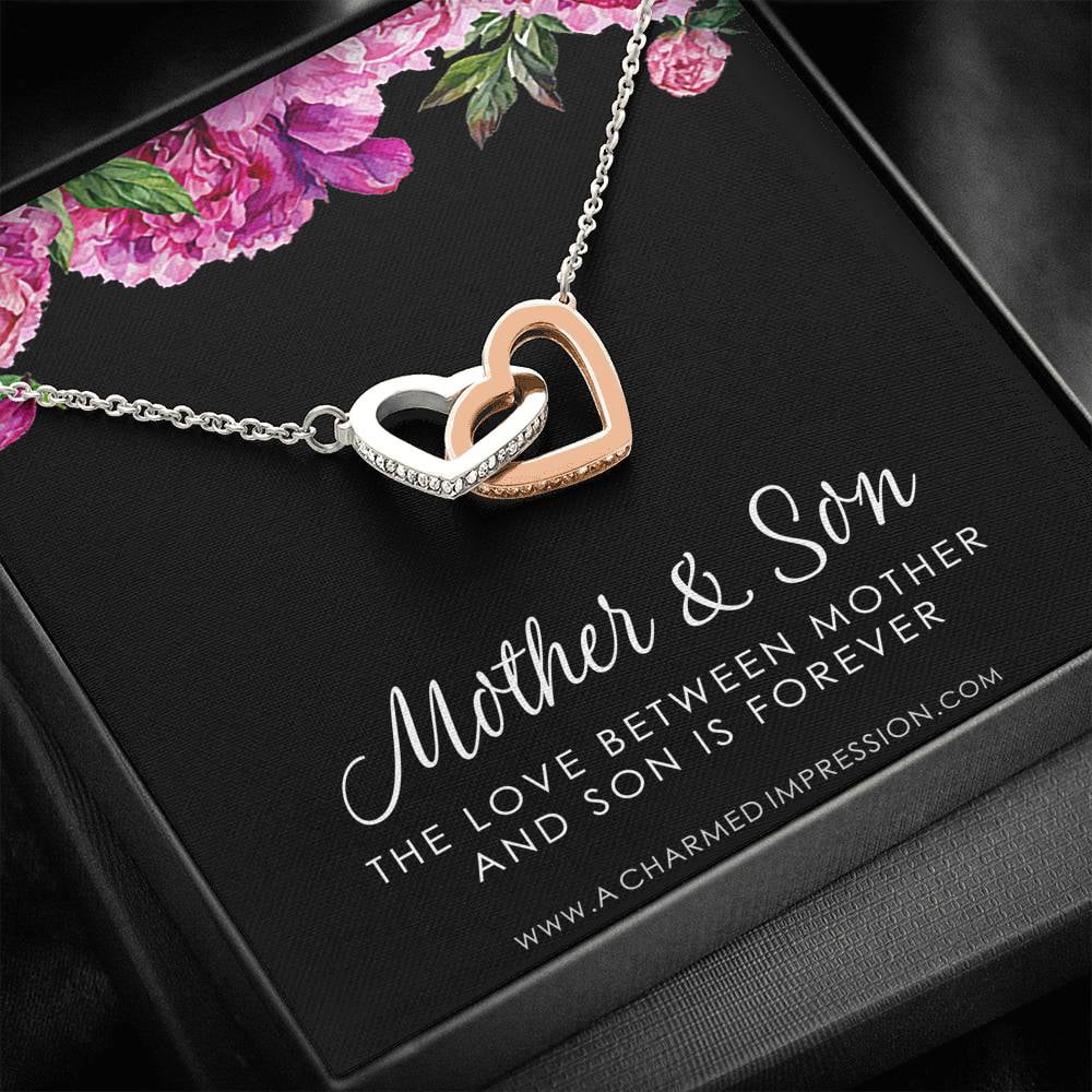 Mother son jewelry, mama and baby elephant necklace