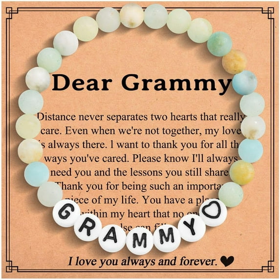 Gifts for Mom Mama Grandma Grammy Granny Gigi Mimi Nonna, Beaded Bracelets Birthday Mothers Day Christmas Jewelry Gifts for Women