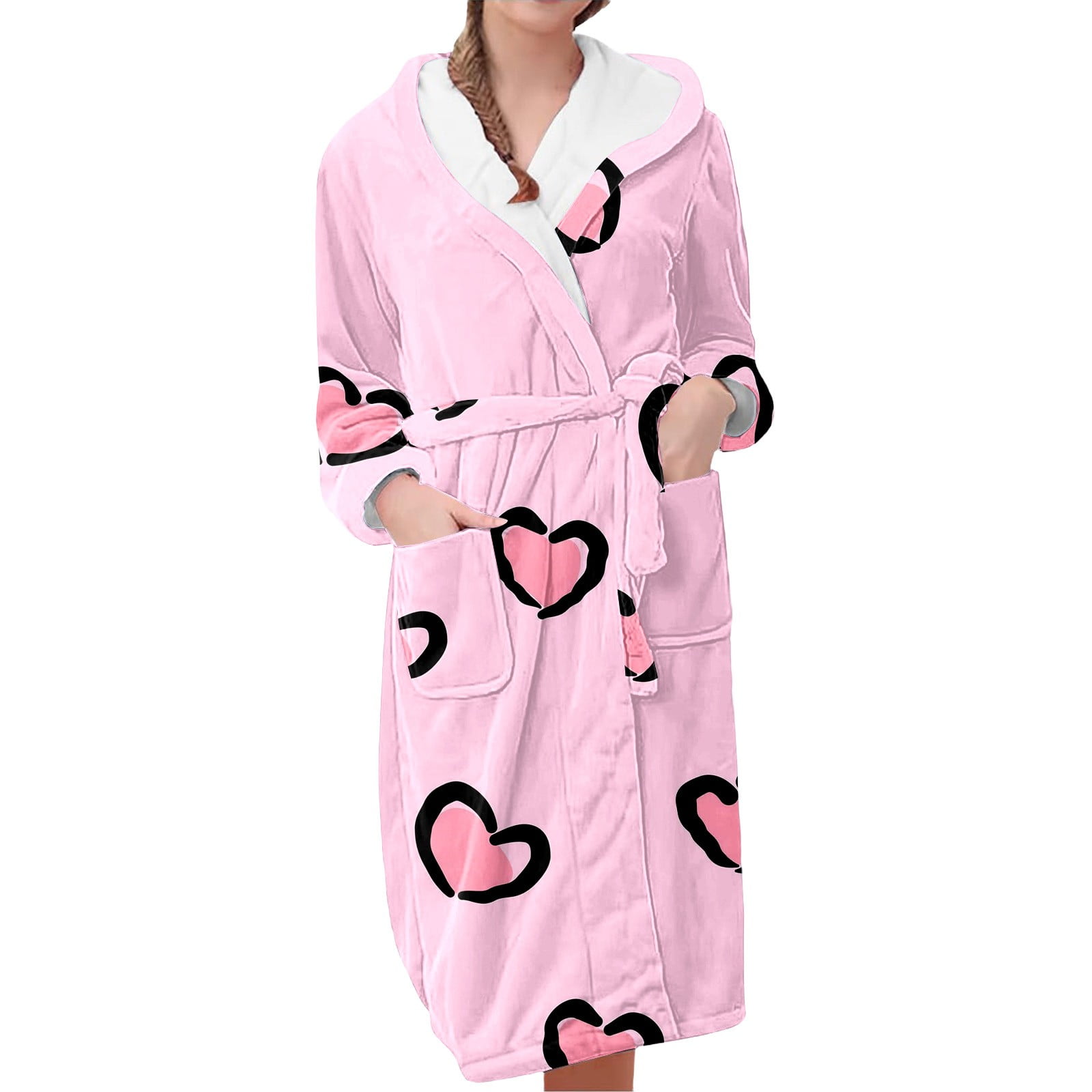 Gifts for Mom Robe for Women Fleece Loungewear Oversized Warm Women's ...