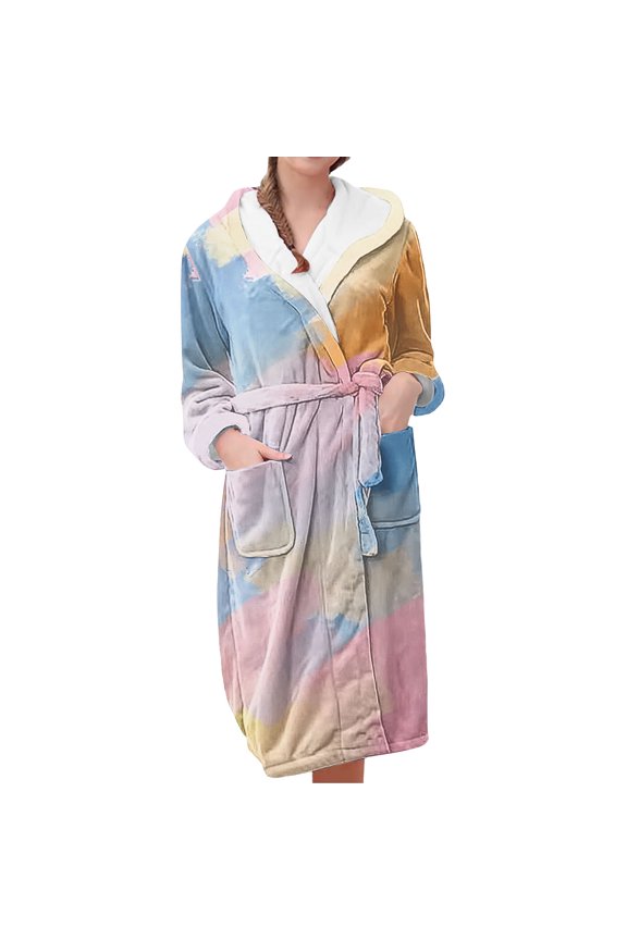 Gifts for Mom Robe for Women Fleece Loungewear Oversized Warm Women's Robes Bath Womens Bathrobe Maroon3