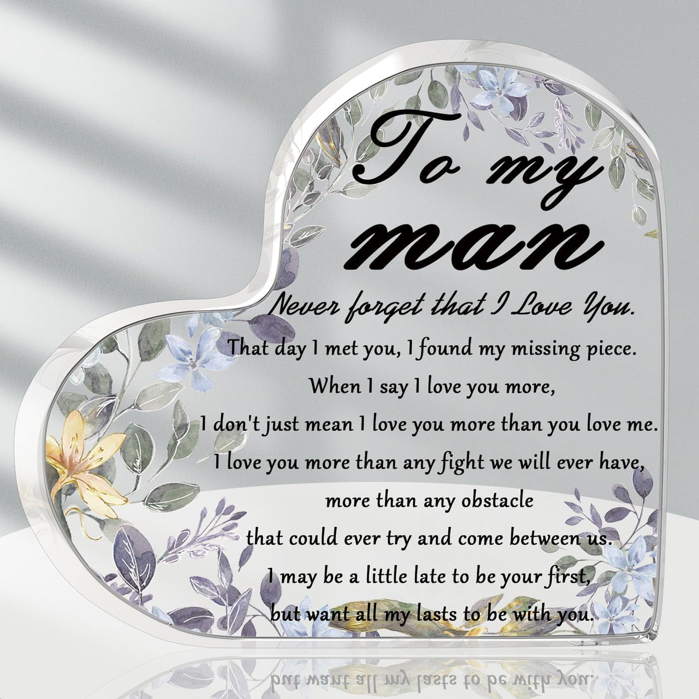 Gifts for My Man, Sentimental Mens Gifts for Valentines, Birthday Gift ...