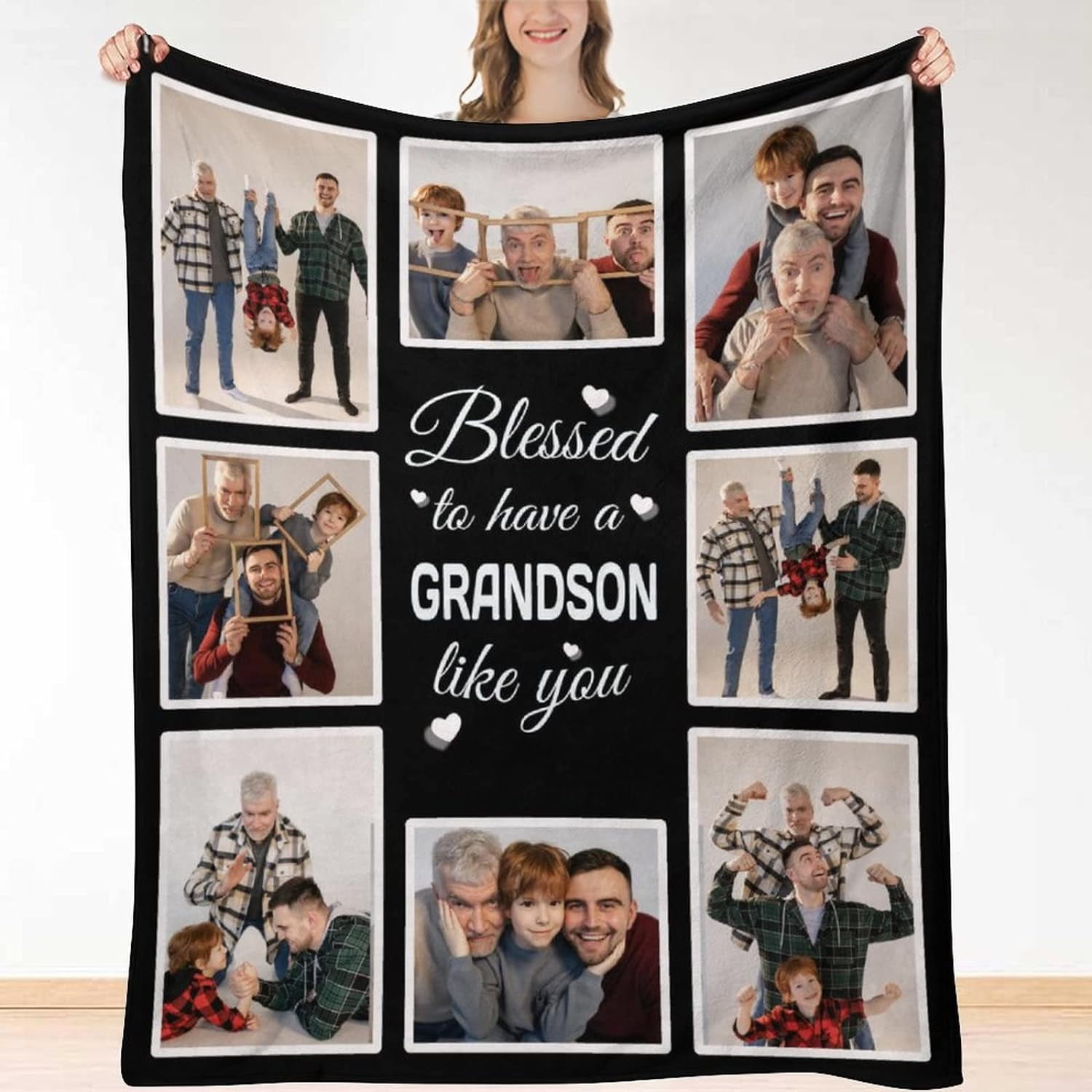 Granddaughter personalized throws hotsell