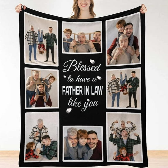 Gifts for Nana Personalized Blanket Customized Blankets with Photos Grandma Grandmother Picture Throw Blanket Birthday from Granddaughter Blankets