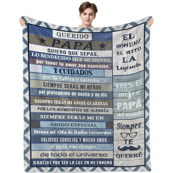 Gifts for Papa, Papa Birthday Gift, Papa Gifts from Son, Father Gifts, Grandpa Gift, Papa Blankets, Thanksgiving for Papa, Throw Blanket 60" X 80"