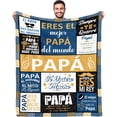 thumbnail image 1 of Gifts for Papa for Christmas, Regalos para Papá, Dad Gifts in Spanish, Dad Birthday Gift Blanket for Father''s Day Christmas, 1 of 6