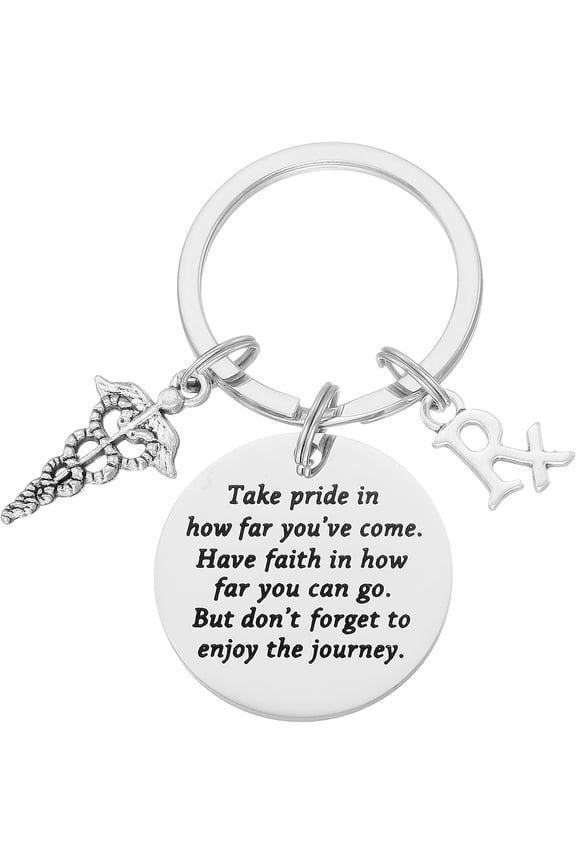 Gifts for Pharmacy Tech Keychain Appreciation Staff Pharmacy Technician Graduation Student Ornament Pharmacist Keychain