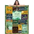 thumbnail image 1 of Gifts for Plant Lovers Gardeners Gardening Gifts for Women Plant Lady Gifts Plant Mom Gifts Ideas Blanket 60"x80", 1 of 6