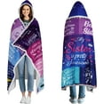 thumbnail image 1 of Gifts for Sister Wearable Blanket Hoodie Purple Plaid Best Sister Ever Gifts Presents for Sister Blanket Birthday for Sister, 1 of 6