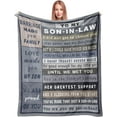 thumbnail image 1 of Gifts for Son Blanket - Son Gifts from Mom/Dad - Son Christmas Birthday Gift - Son Gifts - to My Son - Gift Ideas for Adult Son - 60"x50", 1 of 6