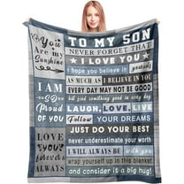 Gifts for Son Blanket - Son Gifts from Mom/Dad - Son Christmas Birthday Gift - Son Gifts - to My Son - Gift Ideas for Adult Son - 60"x50"