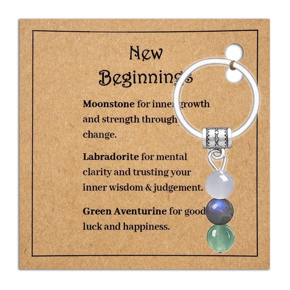 Graduation Gifts For Her Natural Crystals Keychain New Beginnings Healing Stones For Class Of 2026 Keychain Gift College Graduation Gift For High School Graduate Graduating Senior Students Keepsake