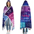 thumbnail image 1 of Gifts for Wife Wearable Blanket Hoodie Purple Plaid Best Wife Ever Gifts Presents for Wife Blanket Birthday for Wife from Husband, 1 of 6