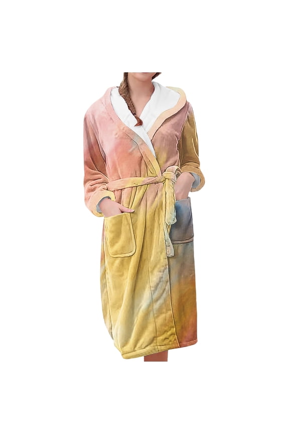 Gifts for Women Bathrobe for Women Fleece Women's Nightgowns & Sleepshirts Oversize Cozy Women's Robes House Womens Robe Multicolor