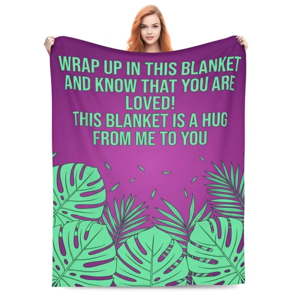 Gifts for Women Christmas Love Hug Blanket Inspirational Positive Spiritual Get Well Gifts Throw Blanket 50x40