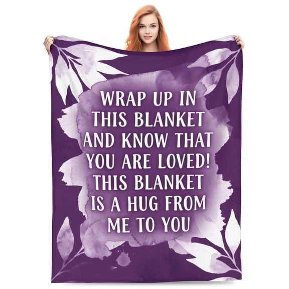 Gifts for Women Christmas Love Hug Blanket Inspirational Positive Spiritual Get Well Gifts Throw Blanket 50x40
