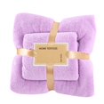 thumbnail image 1 of Gifts for Women Clearance YOHOME Coral Fleece Towel Bath Towel Set Thickened Absorbent Mother-in-law Set Towel Beach Towel Light Purple One Size, 1 of 4