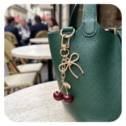 Gifts for Women Keychain Cherry Bag Charms Purse Key Chains Women Cute - Car keyrings leather handbags - Valentines Day Gifts