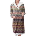 thumbnail image 1 of Gifts for Women Robes for Women Fluffy House Coat Oversized Kimono Women's Sleepwear Spa Womens Bathrobe Yellow, 1 of 5