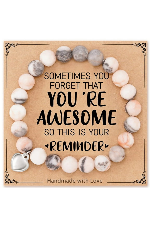 Gifts for Women Teen Girls, Sometimes You Forget You're Awesome Bracelets, Birthday Graduation Gifts for Her, Daughter, Mom, Sister, Friends