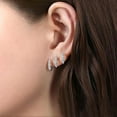 thumbnail image 1 of Women Square Crystal Wrap Claw Earrings Non Pierced Minimalist Gold Silver 1 Pair-gifts for women, 1 of 4