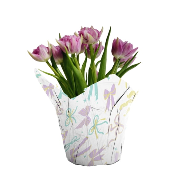 Gifts in Bloom 6IN Purple Tulip Live Plant in Decorative Pot, Indirect Sunlight