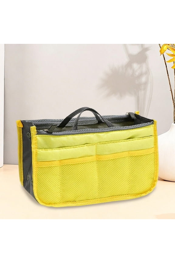 Gifts onlyliua Multi-Compartment Double-Zip Liner Organizer Bag Travel Packing Insert Toiletry Electronics Storage Waterproof Inner Case for Suitcase Backpack Carrying Essentials