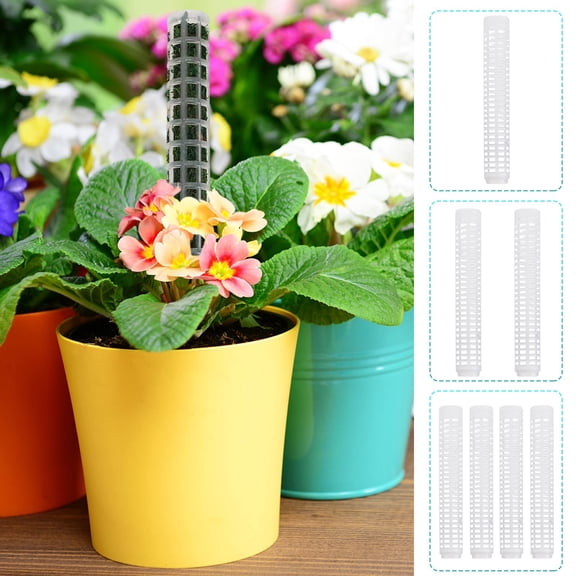 Gifts ufehgfjh Plastic Moss Pole Plant Support For Climbing Plants Stackable Sphagnum Moss Column 11.2 in x 1.6 in Durable Climbing Support For Monstera And Vining Indoor Outdoor Plant Stakes