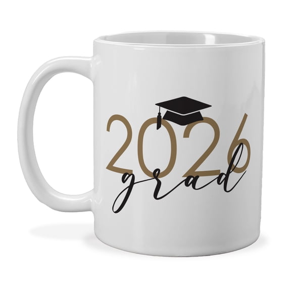 GiftsForYouNow 2026 Grad Mug Graduation Coffee Cup with Cap Design