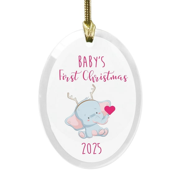 2025 Baby's First Christmas Round Disc Ornament