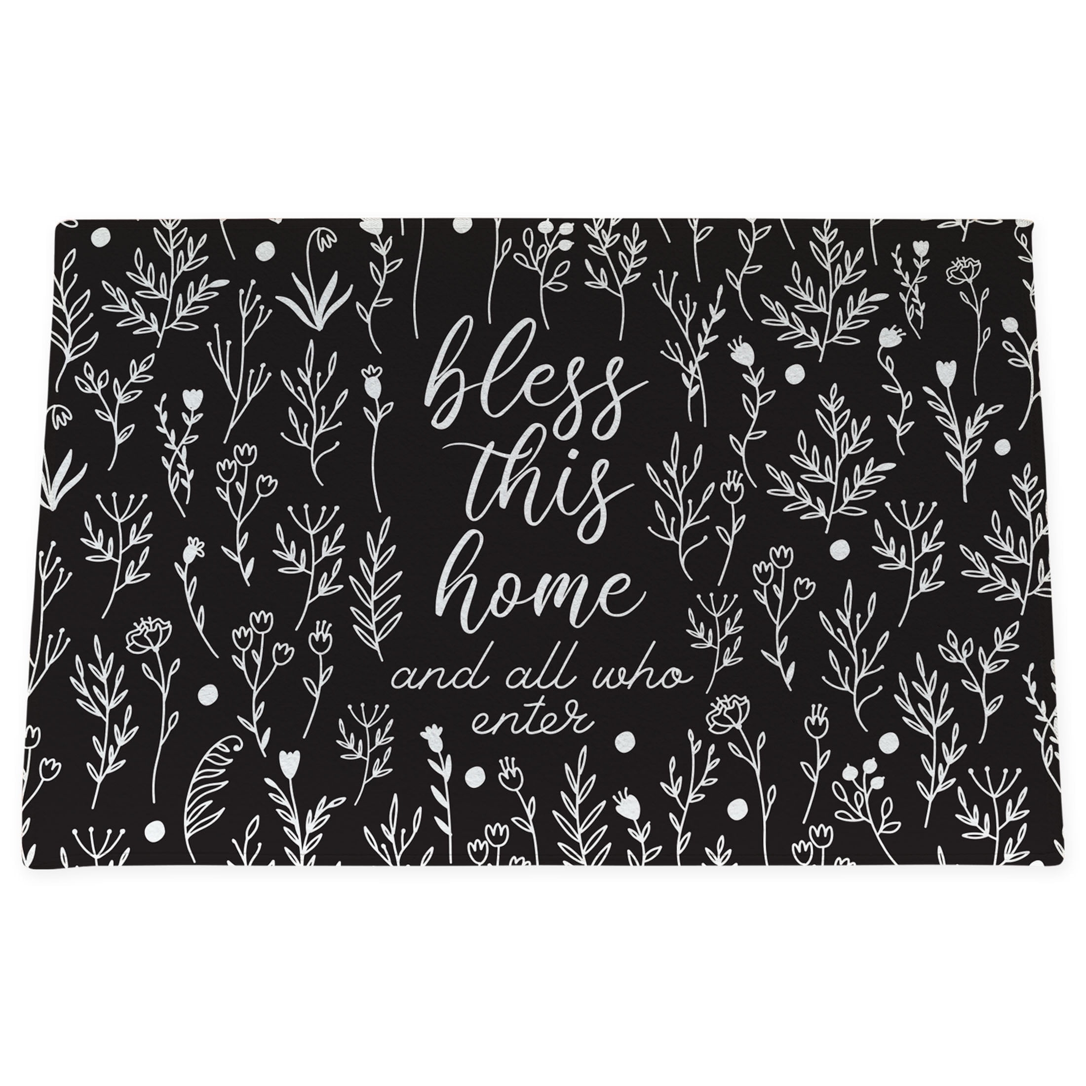 Bless This Home Outdoor Doormat, Christian Home Decor, 18"x24"