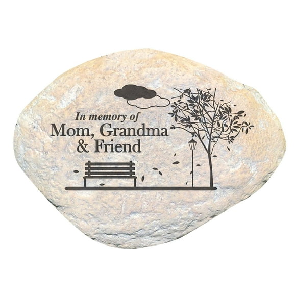 GiftsForYouNow In Memory of Mom, Grandma & Friend Memorial Garden Stone