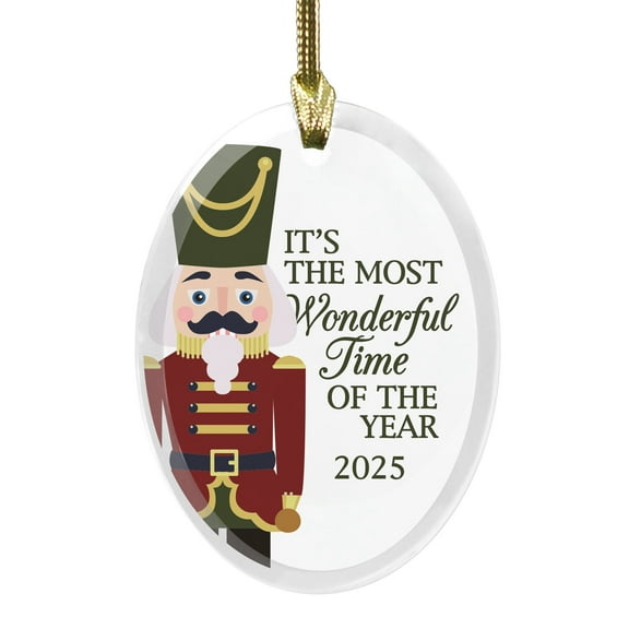 2025 Nutcracker Christmas Round Disc Ornament