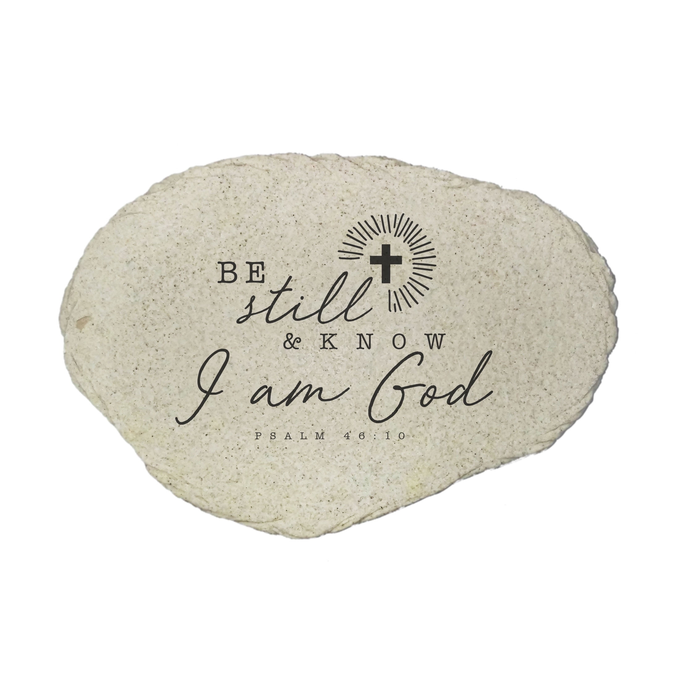 GiftsForYouNow Be Still Flat Garden Stone