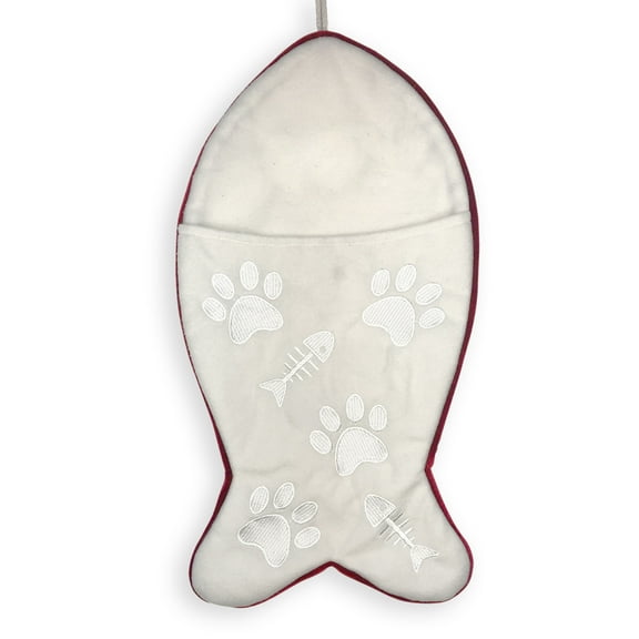 Giftsforyounow Fish Shaped Holiday Cat Stocking
