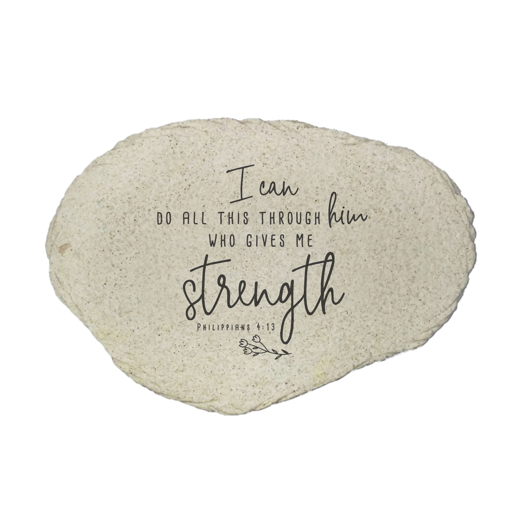 GiftsForYouNow I can do all things Flat Garden Stone