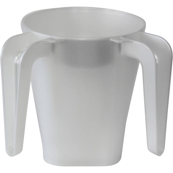 Giftware Plastic Washing Cup for Netilat Yadayim - WCP-PE | 5.5" Judaica Wash Cup Negel Vasser with Dual Handle for the Jewish Ritual (Pearl)