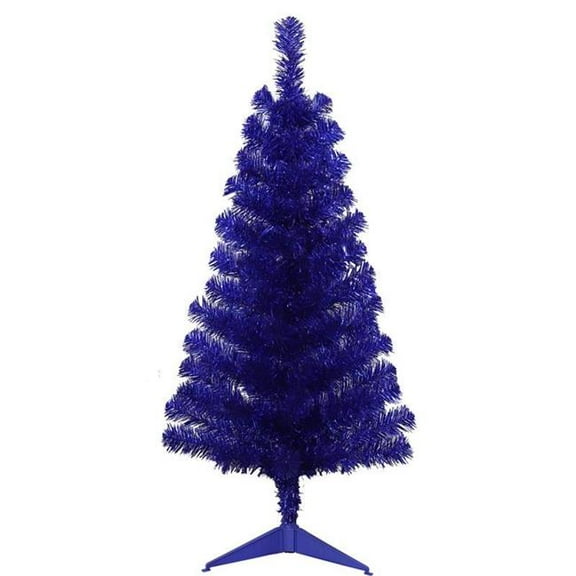 Giftwares 9096803 3 ft. Full Tinsel Christmas Tree, Blue