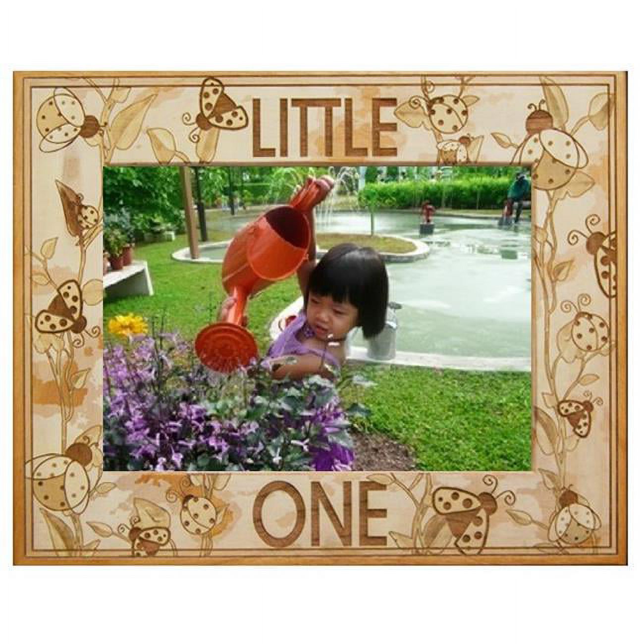 Giftworks Plus BBY0045 Little One Lady Bugs, Alder Wood Frame, 8 x 10 In