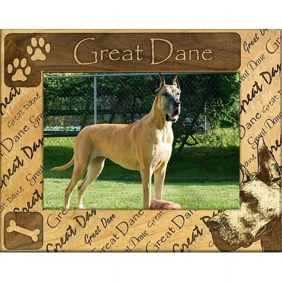 Giftworks Plus DBA0090 Great Dane - Cropped, Alder Wood Frame, 5 x 7 In