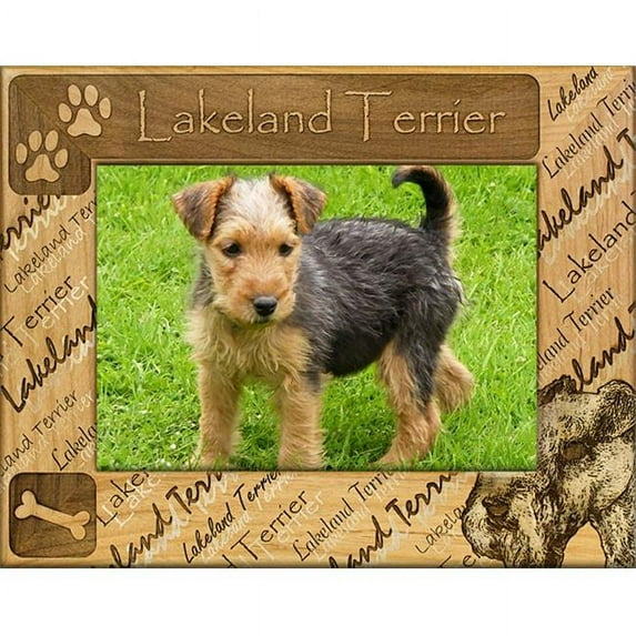 Giftworks Plus DBA0108 Lakeland Terrier, Alder Wood Frame, 4 x 6 In