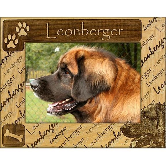 Giftworks Plus DBA0109 Leonberger, Alder Wood Frame, 4 x 6 In