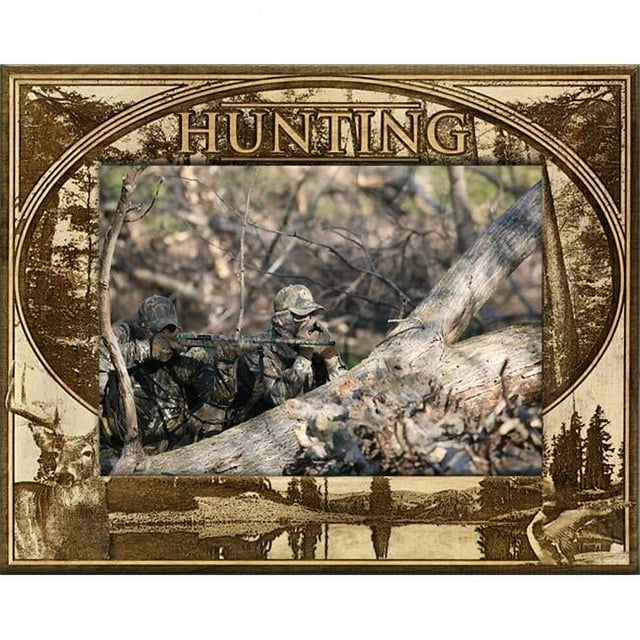 Giftworks Plus SPR2006 Hunting&#44; Alder Wood Frame&#44; 5 x 7 In