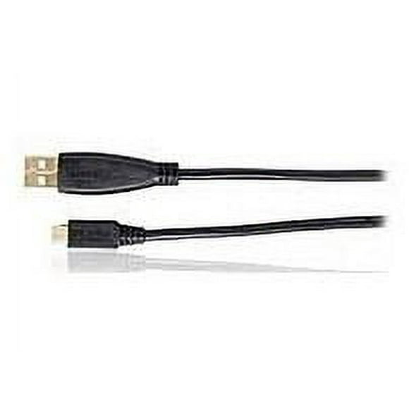 Giga Ware - 6' USB-A Male To Micro USB-B Male Cable - Gold Plated - PC/MAC