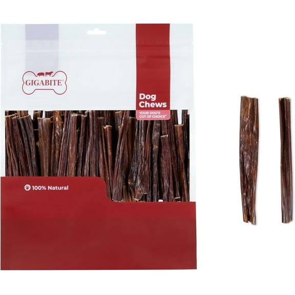 Best Pet Supplies GigaBite Free Range Beef Gullet Dog Jerky Sticks, 6 Inch, 100-Pack