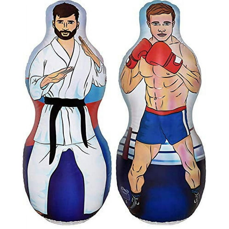 GigaPlay Inflatable Punching Bag Double Sided Karate and Boxer
